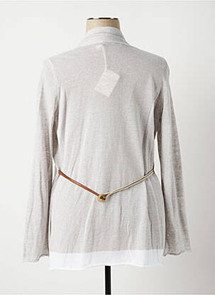 Gilet manches longues stretch marron FABIANA FILIPPI femme
