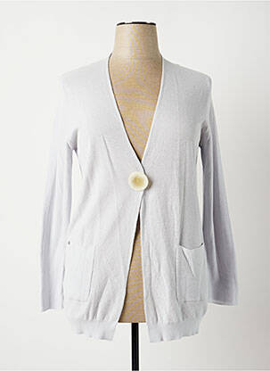 Gilet manches longues stretch bleu FABIANA FILIPPI femme