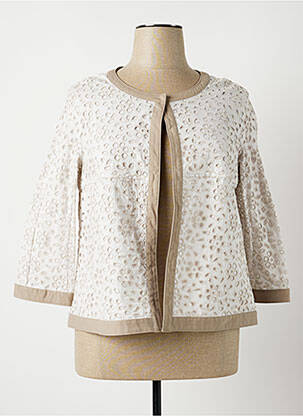 Veste chic col rond beige ROSSO 35 femme