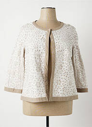 Veste chic col rond beige ROSSO 35 femme