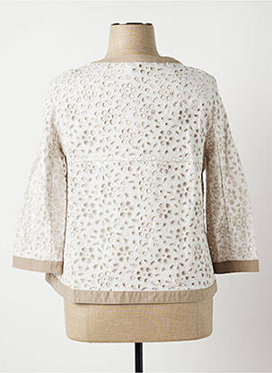 Veste chic col rond beige ROSSO 35 femme