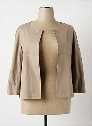 Veste casual col rond marron ROSSO 35 femme