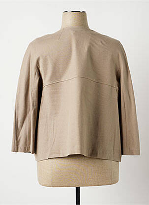 Veste casual col rond marron ROSSO 35 femme