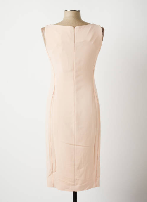 Robe mi-longue tissage crêpe sans manche rose ANTONELLI FIRENZE femme