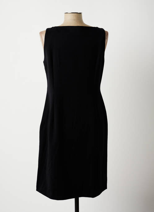 Robe mi-longue tissage crêpe sans manche noir ROSSO 35 femme