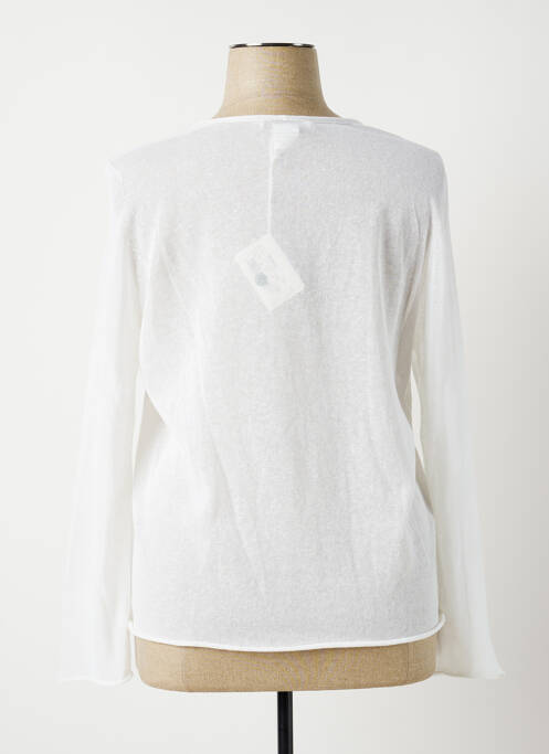 Gilet manches longues blanc FABIANA FILIPPI pour femme