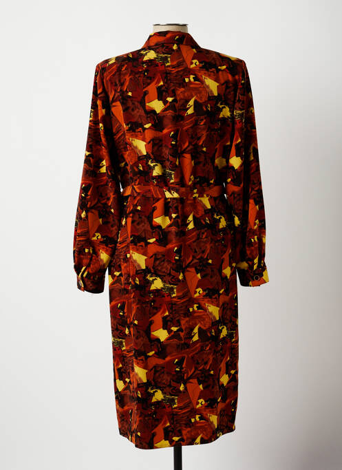 Robe mi-longue orange CLAUDE BAUER pour femme