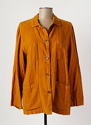 Chemisier coupe droite manches longues orange HARTFORD femme