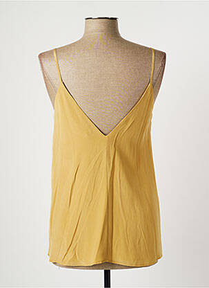 Top coupe fluide fines bretelles beige LIVIANA CONTI femme