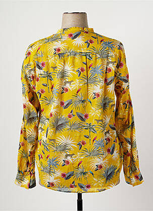 Blouse légère et transparente manches longues jaune HARTFORD femme