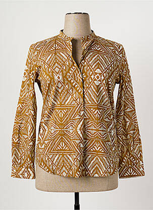 Chemisier coupe cintrée manches longues beige HARTFORD femme