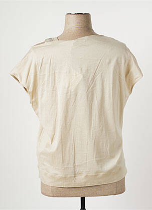 Top stretch manches courtes beige FABIANA FILIPPI femme