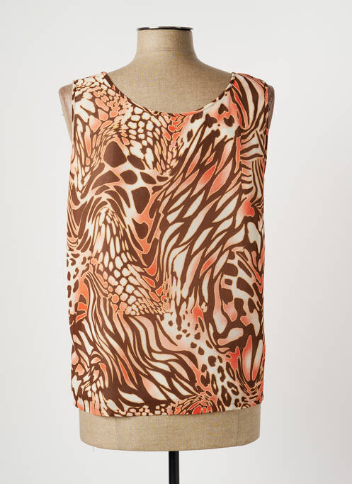 Top marron CLAUDE BAUER pour femme