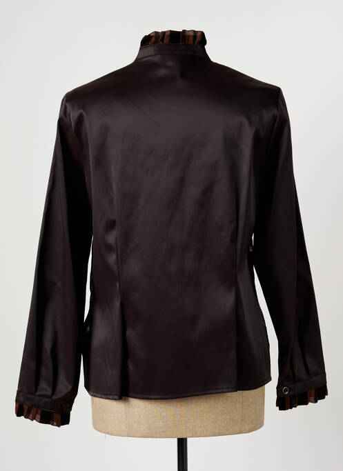 Veste casual marron JEAN DELFIN pour femme