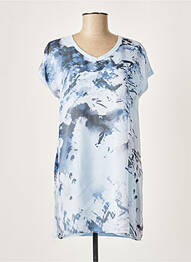 Tunique manches courtes légère et transparente bleu COP COPINE femme