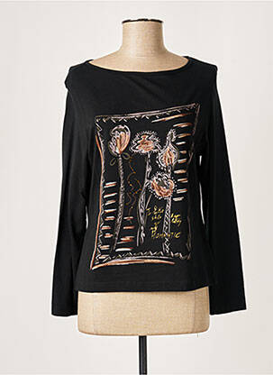 T-shirt manches longues manches longues noir JEAN DELFIN femme