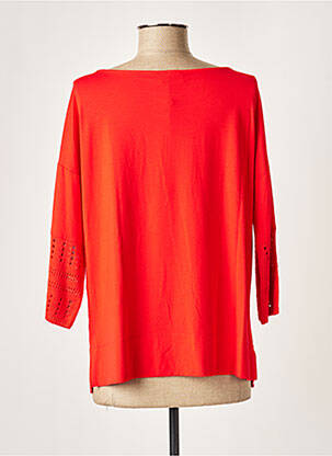 Top tissage jersey manches 3/4 rouge MARIA BELLENTANI femme