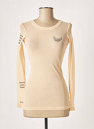 Top stretch manches longues beige HELENA SOREL femme