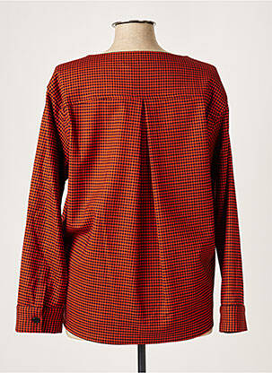 Top col rond manches longues orange ALBERTO BIANI femme