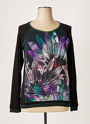 Top stretch manches longues noir SIDECAR femme