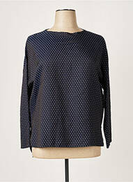 Top imprimé fantaisie manches longues bleu ALBERTO BIANI femme