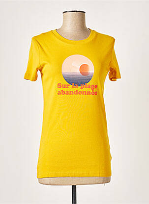 T-shirt jaune LA PETITE FRANCAISE pour femme