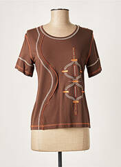T-shirt marron JEAN DELFIN pour femme seconde vue