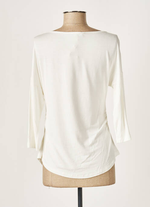 T-shirt imprimé fantaisie manches 3/4 blanc ELEONORA AMADEI femme