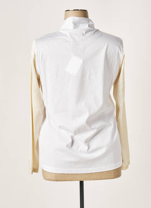 Top col rond manches longues blanc FABIANA FILIPPI femme