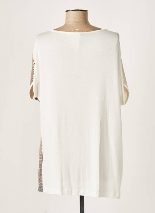 Tunique manches courtes beige ELEONORA AMADEI pour femme