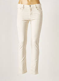 Pantalon slim stretch taille normale beige JACOB COHEN femme