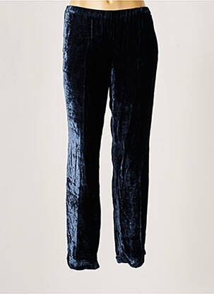 Pantalon droit taille élastique taille normale bleu ALBERTO BIANI femme