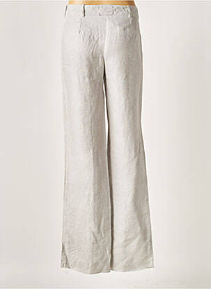 Pantalon large taille à pinces taille haute gris ROSSO 35 femme