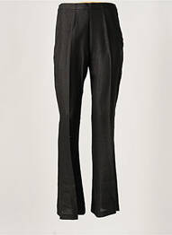 Pantalon flare taille à pinces taille haute noir ALTINA femme