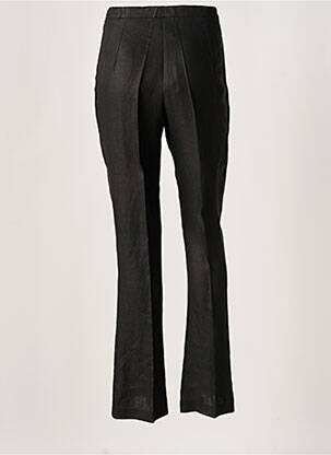 Pantalon flare taille à pinces taille haute noir ALTINA femme