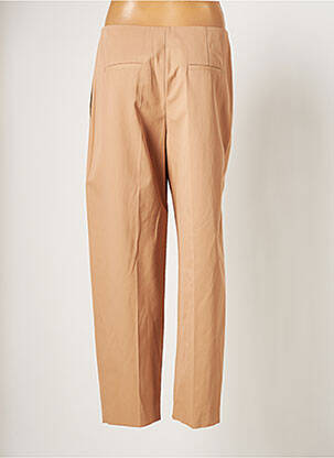 Pantalon droit taille à pinces taille haute beige JIL SANDER femme