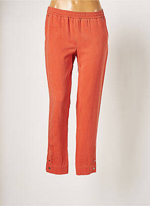 Pantacourt taille élastique taille normale orange COP COPINE femme