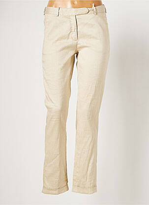 Pantalon chino taille normale taille normale beige MDP femme