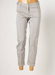 Pantalon slim tissage popeline taille normale gris FABIANA FILIPPI femme