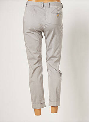 Pantalon slim tissage popeline taille normale gris FABIANA FILIPPI femme