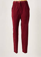 Pantalon droit rouge BRIGITTE SAGET pour femme seconde vue