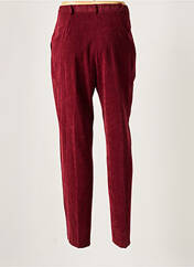 Pantalon droit rouge BRIGITTE SAGET pour femme seconde vue