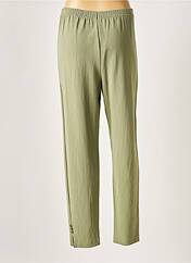 Pantalon droit vert BRIGITTE SAGET pour femme seconde vue