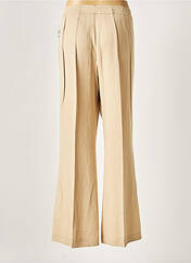 Pantalon large beige CLAUDE BAUER pour femme seconde vue