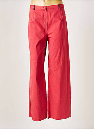 Pantalon large rouge BRIGITTE SAGET pour femme