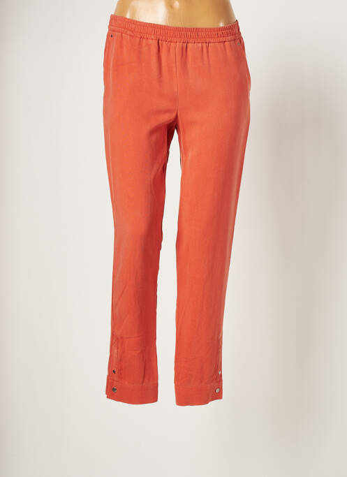 Pantacourt taille élastique taille normale orange COP COPINE femme
