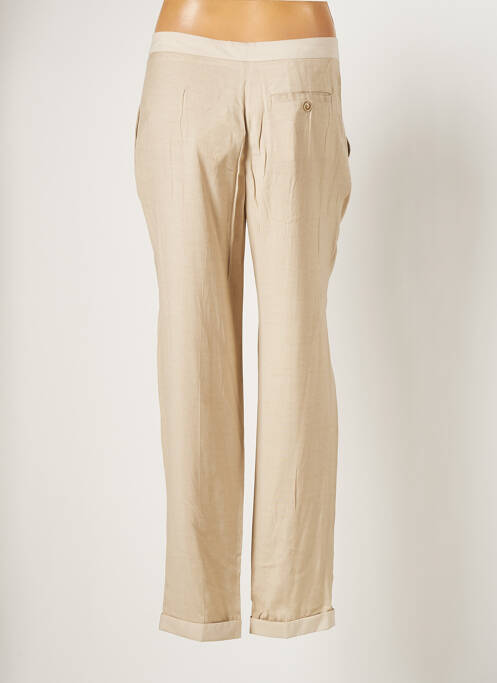 Pantalon droit beige FABIANA FILIPPI pour femme