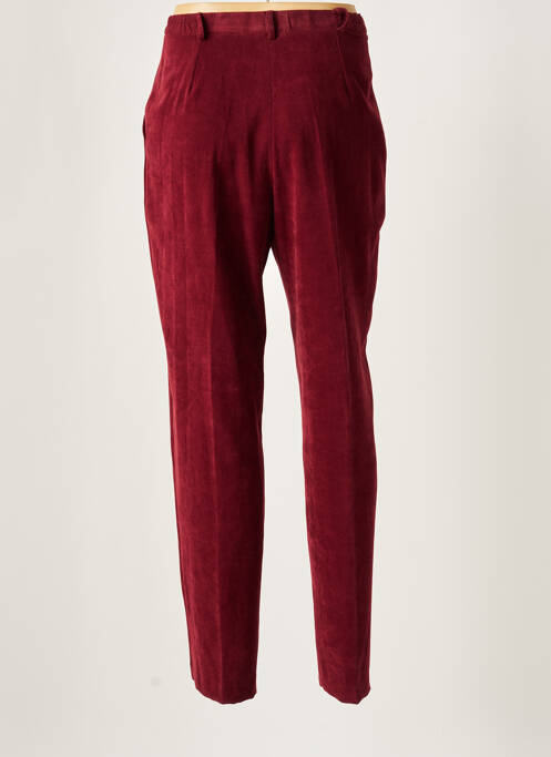 Pantalon droit rouge BRIGITTE SAGET pour femme