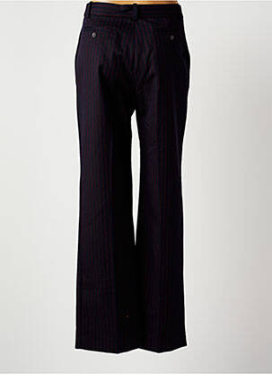 Pantalon large fermeture zippée sous rabat avec crochet taille normale violet INES DE LA FRESSANGE femme