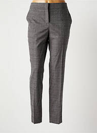 Pantalon chino fermeture zippée sous rabat avec crochet taille normale gris FABIANA FILIPPI femme